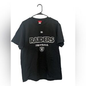 NFL‎ Raiders Football Black Graphic T-Shirt Size M